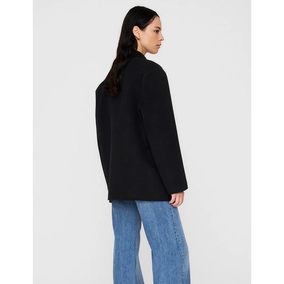ANINE BING Quinn Blazer Black Cashmere Blend - Women's XXS - MSRP $650 - Picture 2 of 15